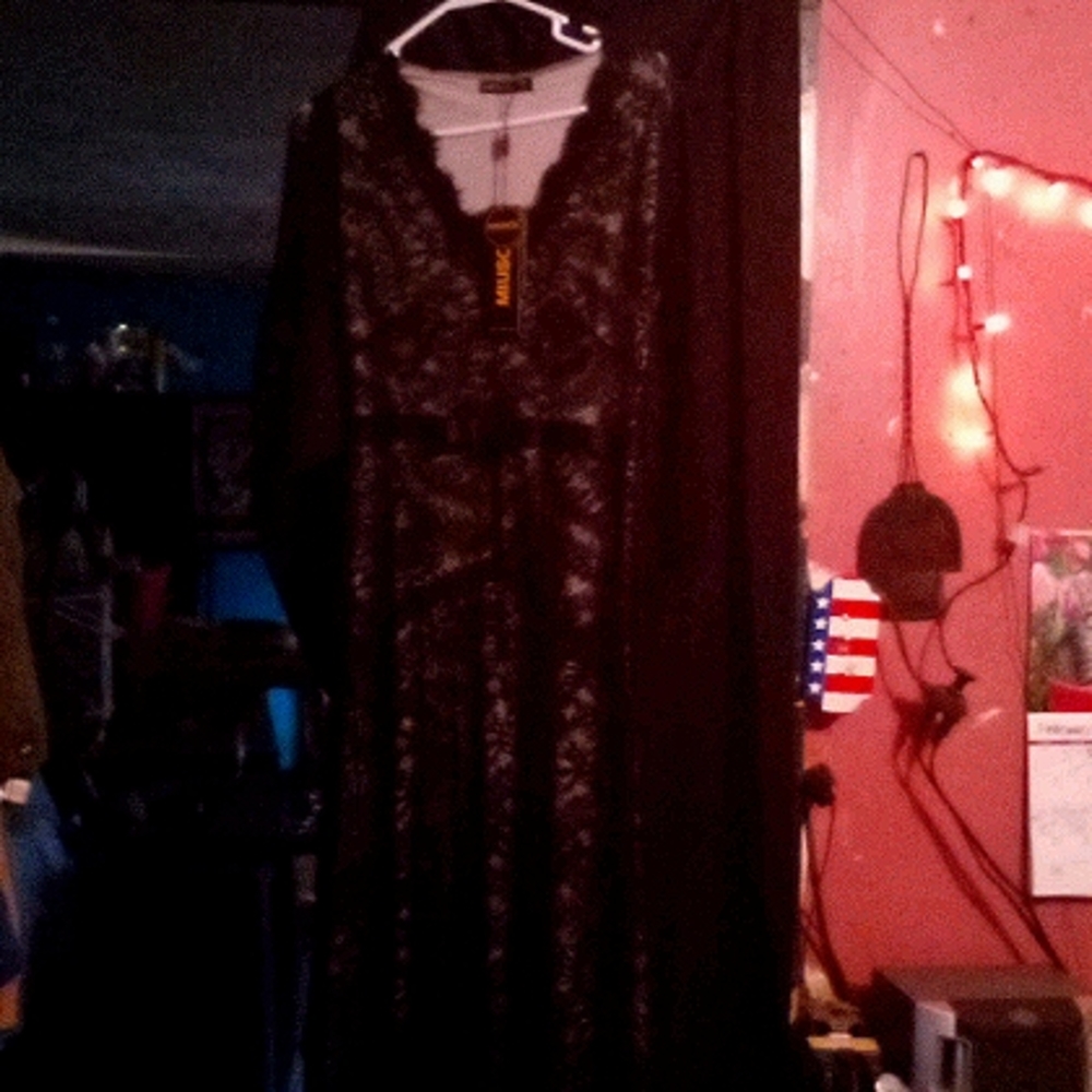 It's a Miusol black wedding dress